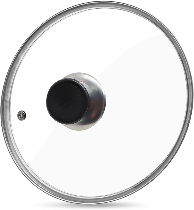 Glass Lid for Frying Pan Tempered Glass Pot Lid by Unknown