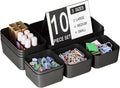 Plastic Drawer Organizers, Bathroom and Vanity Organizer Plastic Tray, Makeup by Homhut