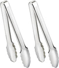 2 Pack Serving Tongs Serving Utensils Salad Tongs Metal Buffet Tongs Non-slip & by IAXSEE