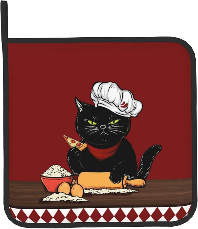 Cat Pot Holders and Oven Mitts - Image 9