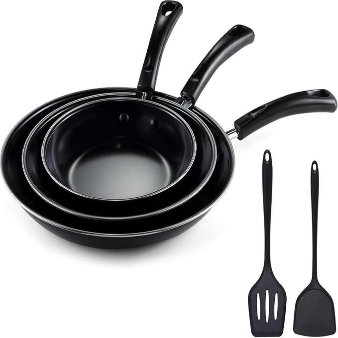 hunnycook Nonstick Frying Pan Set by Dedicatedtoenhancingyourdiningexperience