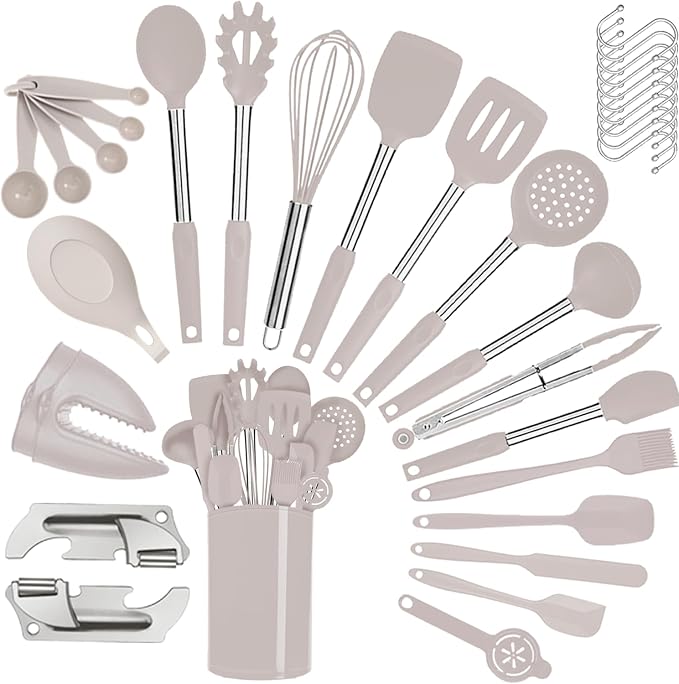 Silicone Kitchen Cooking Utensils Set - Image 6