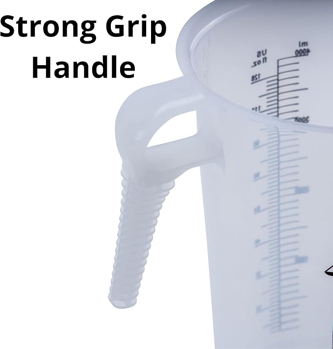 Half Gallon 64oz Measure Pitcher- Conversion Chart-Strong Food Grade - Image 4
