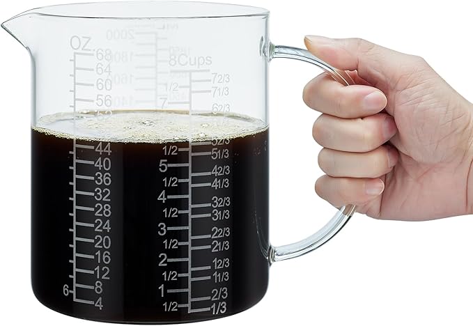 Ackers BORO3.3 Borosilicate Glass Measuring Cup by AckersBORO33