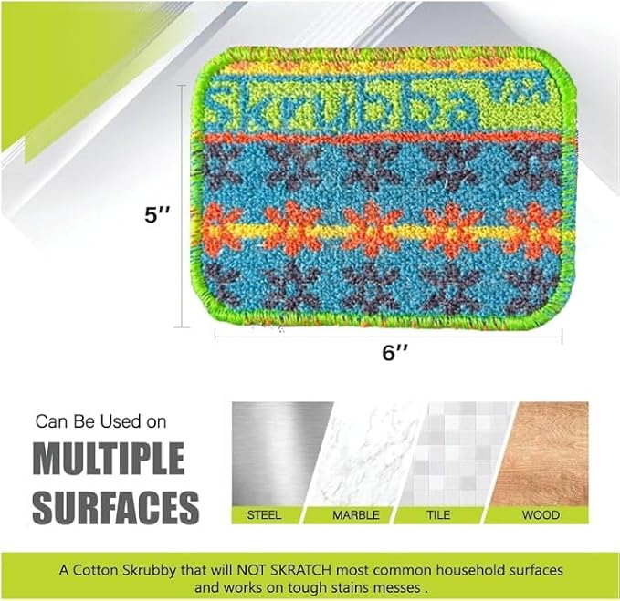 Wet-it! Skrubba 12-Pack Reusable Dish Scrubbers – Non-Scratch Scouring Pads - Image 2
