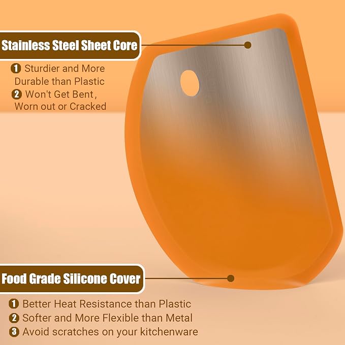 Sapid Flexible Curved Edge Silicone Bowl Scraper, Food Grade Dough Scraper - Image 2