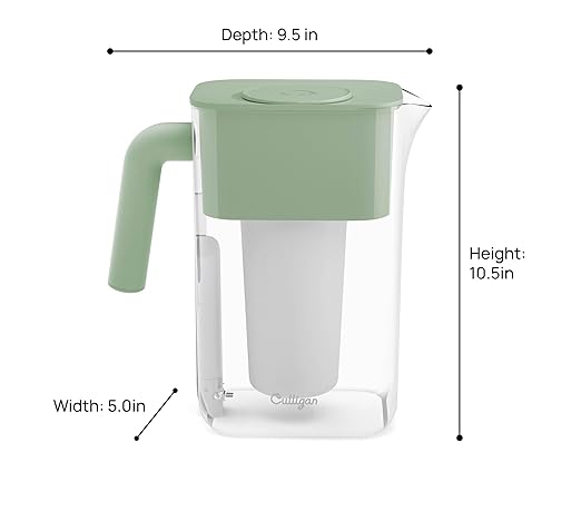 Culligan with ZeroWater Technology 10-Cup Water Filter Pitcher – Includes - Image 3