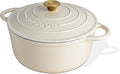 Cast Iron Pot with Lid – Non-Stick Ovenproof Enamelled Casserole Pot, Oven Safe by Nuovva