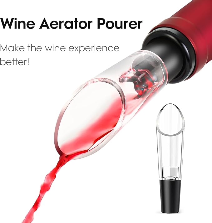 Beneno Multifunctional Wine Bottle Opener Gift Wing Corkscrew, Foil Cutter - Image 7