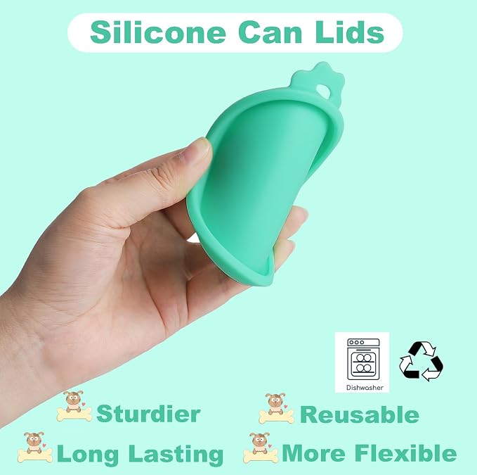 COMTIM Can Covers for Dog Food Cans, Silicone Pet Dog Food Can Covers Lids for - Image 3