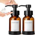 GMISUN Amber Foam Soap Dispenser, 8.5 Fl oz Amber Glass Foaming Hand Soap by GMISUN