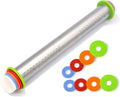 Adjustable Rolling Pin with Thickness Rings by NASNAIOLL
