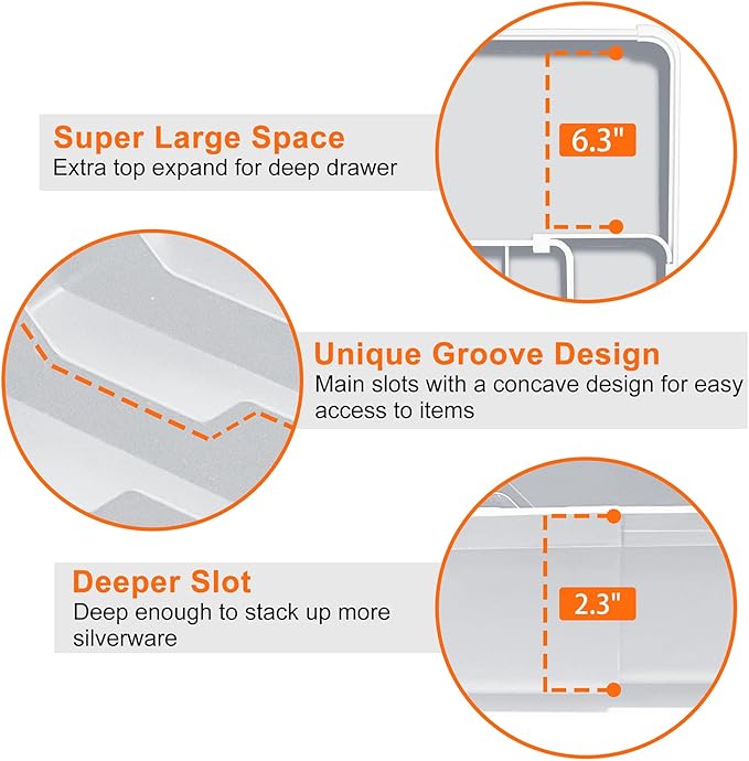 Spaclear Expandable Silverware Drawer Organizer - Image 4