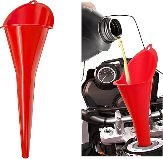 Long-Neck Oil Funnel for Automotive – Multi-Function Plastic Funnel for Oil by Cartisen