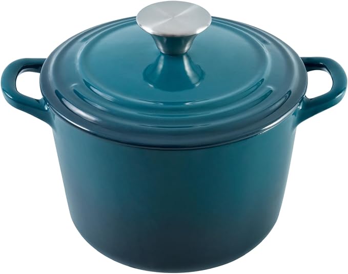 Flavehc Dutch Oven Pot with Lid 1.8 qt Cast Iron Dutch Oven by FLAVEHC