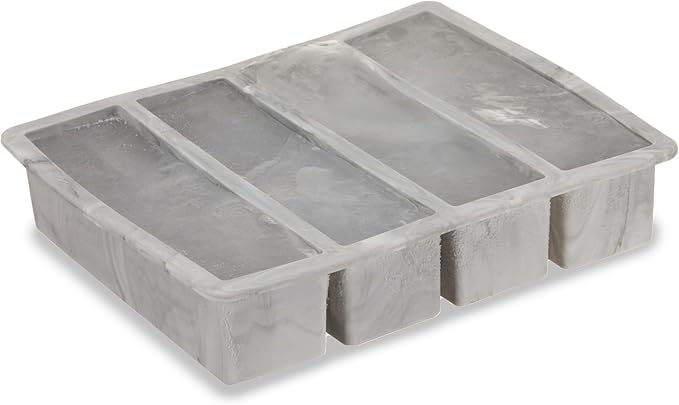Host Ice Cube Tray, Makes Four 5-Inch Long Cubes, Durable Silicone Trays - Image 8