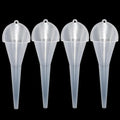 4 Pcs Long Neck Oil Funnel for Automotive, Wide Mouth Plastic Funnel, Long by WeiMeet