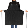 ROTANET Stripe Stretch Apron for Men Women Chef Big and Tall Large Striped by ROTANET