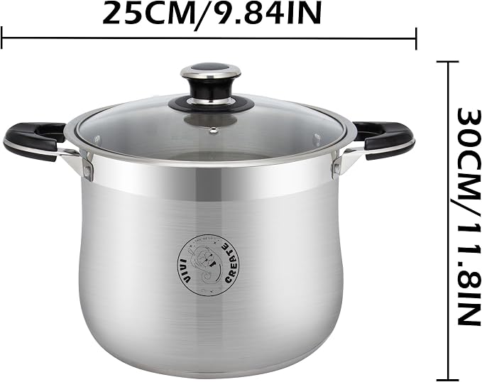Vivicreate 18.5 Quart Stainless Steel Stock Pot - Image 2