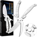Jasni Heavy Duty Kitchen Shears, Spring Loaded Poultry Shears Stainless Steel by Jasni