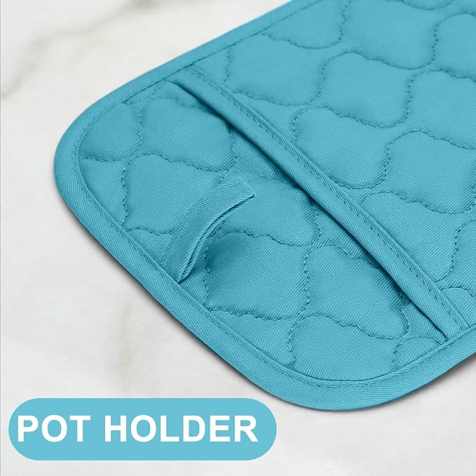 Oven Mitts Kitchen Towels and Dishcloths Pot Holders Sets, Oven Gloves Kitchen - Image 3