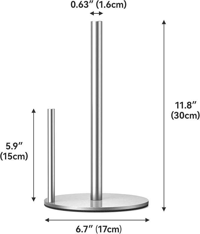 Paper Towel Holder Countertop, Stainless Steel, - Image 6