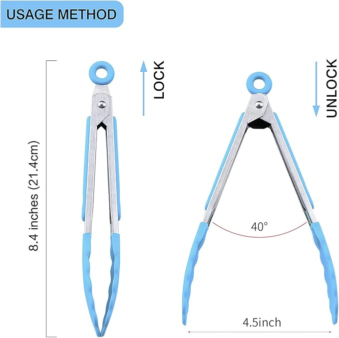 MSY BIGSUNNY Kitchen Food Tongs - Image 2