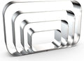 Rounded Rectangle Plaque Cookie Cutter Geometric Set by QAAQS