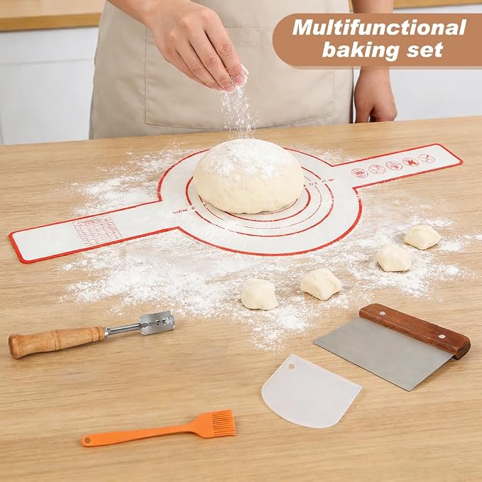 Bread Making Tools and Baking Supplies Sets, Danish Dough Whisk - Image 5