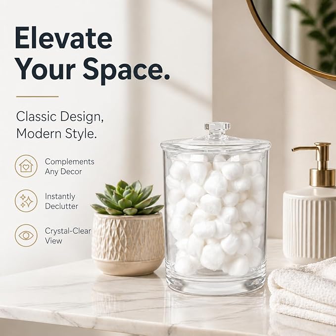 ForPro Clear Acrylic Apothecary Jar - Image 6