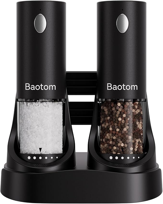 Electric Salt and Pepper Grinder Set by Unknown