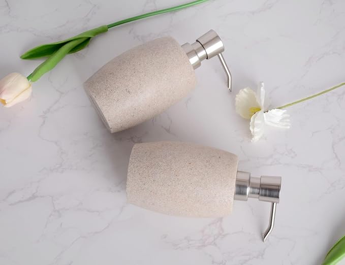 Clasin Home Sandstone Textured Resin Soap Dispenser - Image 2