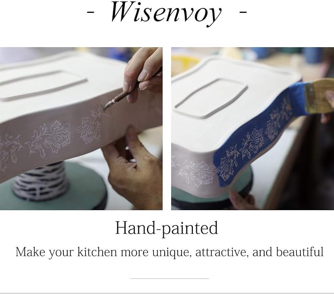 Wisenvoy Baking Dish Casserole Dish Ceramic Lasagna Pan 2-Pcs Bakeware Sets - Image 5