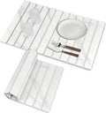 Large Stone Dish Drying Mats for Kitchen Counter, Fast Drying Collapsible Dish by tdcokhe