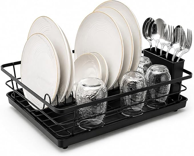 Metal Dish Drying Rack for Kitchen Counter, Sink Organizer by TMiTRebornMETALSTUDIO