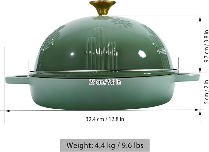 Flavehc Bread Oven Cast Iron Bread Dutch Oven - Image 5