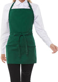 Aprons for Women with 3 Pockets, Server Apron, Aprons for Cooking, Chef Apron by Eksict