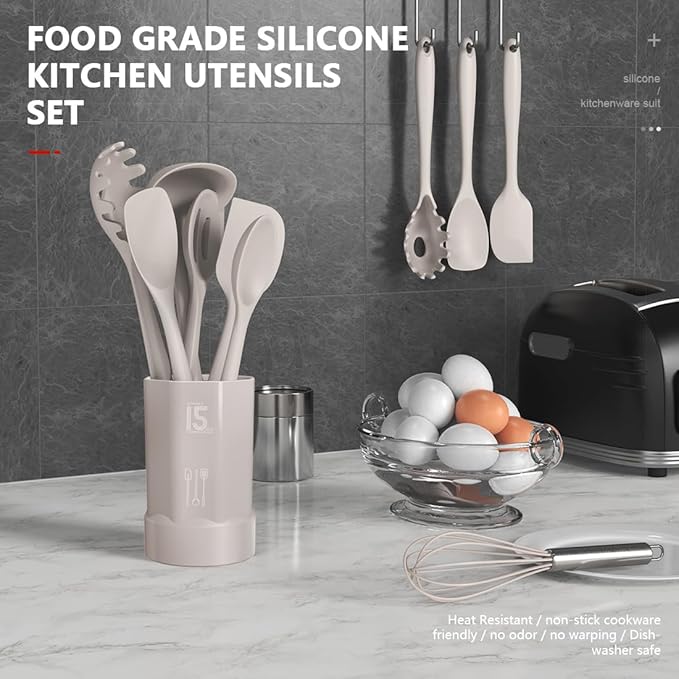AOTHOD Silicone Cooking Utensils Set - Image 2