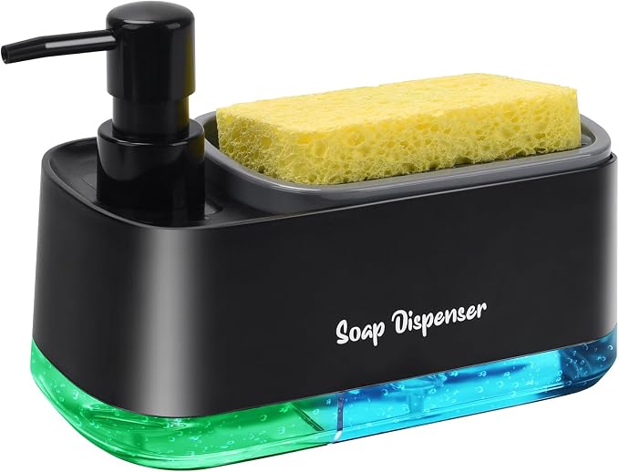 Kitchen Dish Soap Dispenser Set，Dish and Hand Soap Dispenser by Eavida