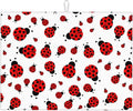 Red Ladybug Dish Drying Mat Cute Small Dots Fun Animal Themed Drying Rack Pad by Unknown