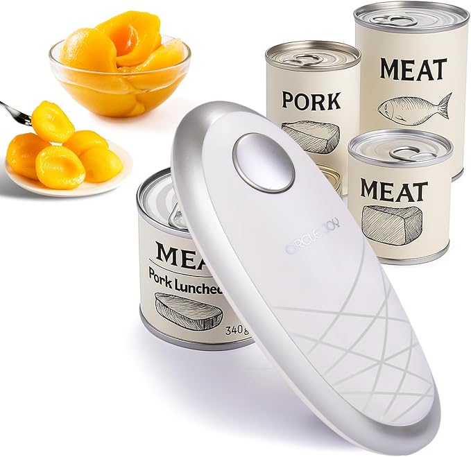 CIRCLE JOY Electric Can Opener, One-Touch Automatic Can Opening by CIRCLEJOY