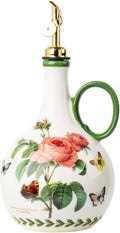 Ceramic Olive Oil Dispenser, 27 oz Floral Pattern Cruet by CABILON
