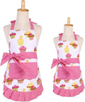 G2PLUS Apron for Women with Pockets, Extra Long Ties Cotton Apron Perfect for by G2PLUS