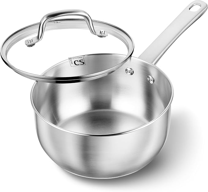 KOCH SYSTEME CS Stainless Steel Saucepan, 3 Quart Saucepan by KOCHSYSTEMECS