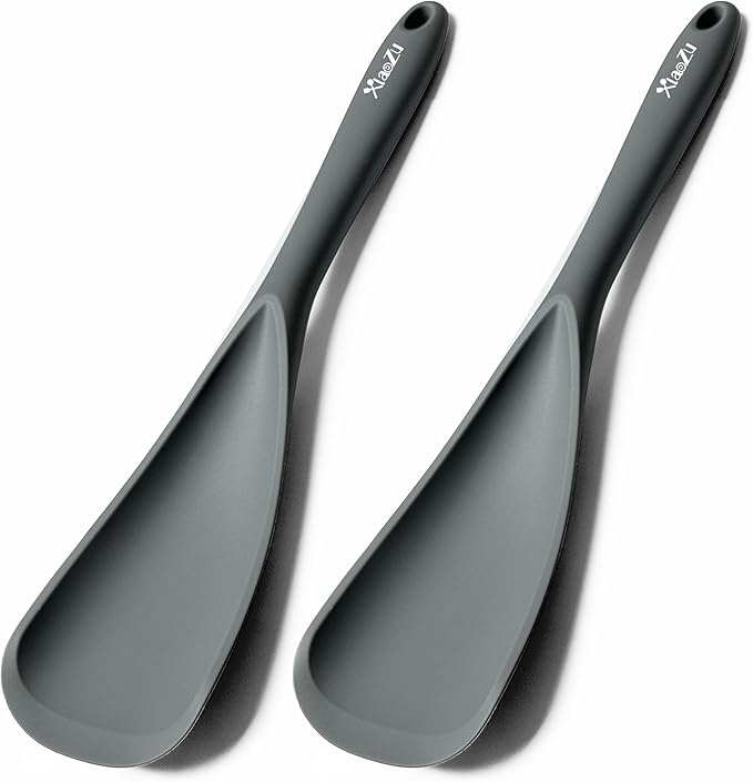 Silicone Spatula Spoon, Seamless Design, Safe by XiaoZuHomeKitchen