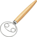Danish Dough Whisk Stainless Steel Wooden Handle by Agttete