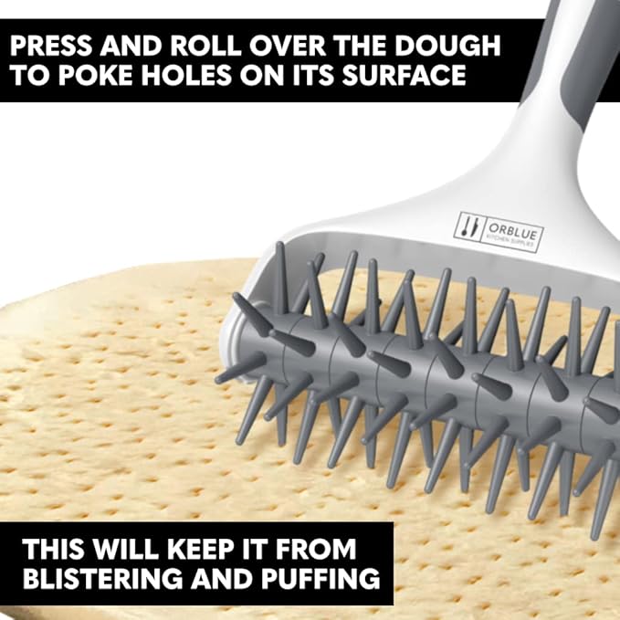 Orblue Pizza Dough Docker, Pastry Roller - Image 2