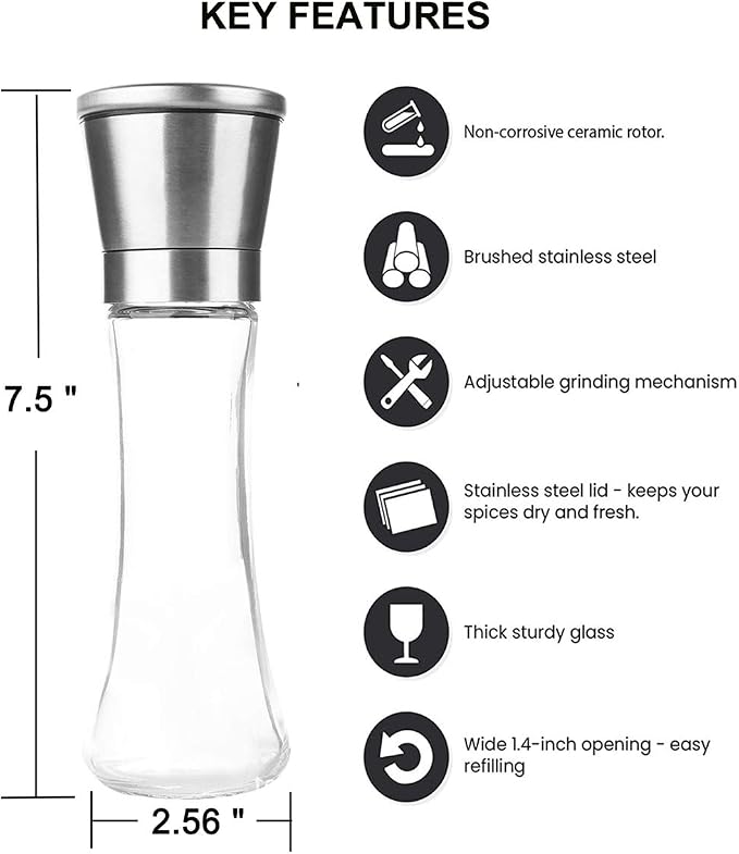 Pepper Grinder or Salt Grinder, Best Spice Mill - Image 2