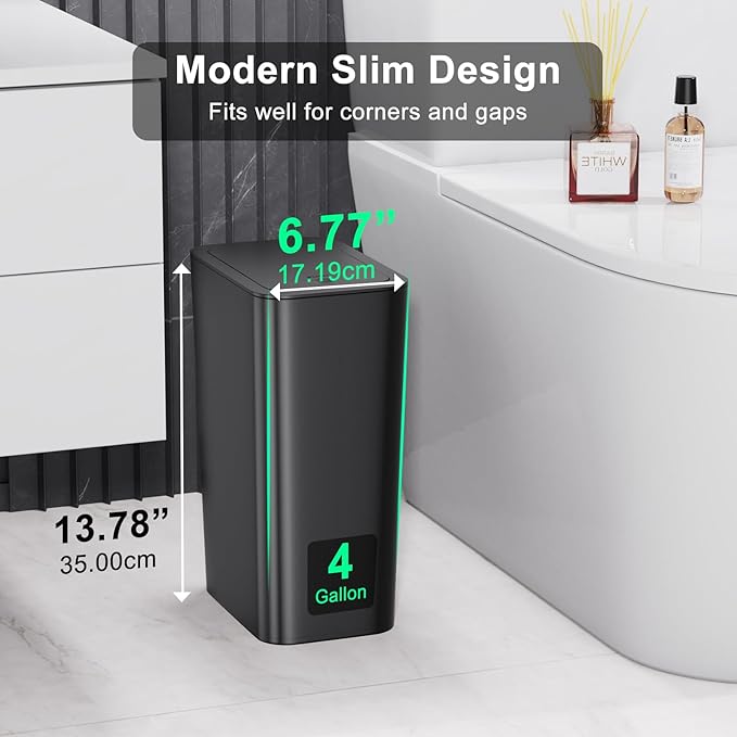 N. NETDOT 3 Pack Small Trash Can - Image 2