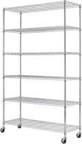 BestOffice | 6-Tier Wire Storage Shelves by BestOffice